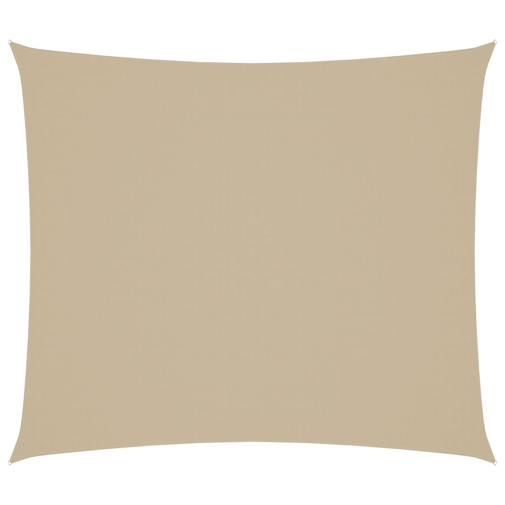 Schaduwdoek rechthoekig beige waterdicht oxford stof detail 1