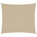 Schaduwdoek rechthoekig beige waterdicht oxford stof detail 1