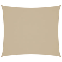 Schaduwdoek rechthoekig beige waterdicht oxford stof