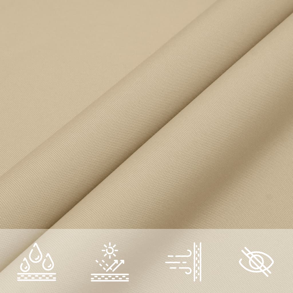 Driehoekig schaduwdoek beige