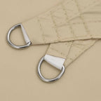 Driehoekig schaduwdoek beige