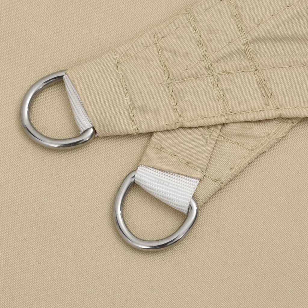 Driehoekig schaduwdoek beige