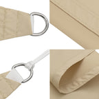 Driehoekig schaduwdoek beige