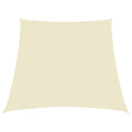Schaduwdoek trapezium 2/4x3 meter crèmekleurig