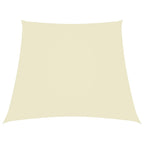 Schaduwdoek trapezium 2/4x3 meter crèmekleurig