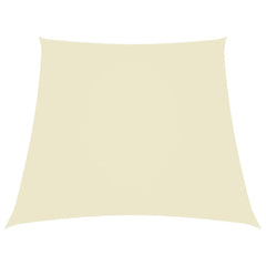 Schaduwdoek trapezium 2/4x3 meter crèmekleurig waterdicht oxford stof