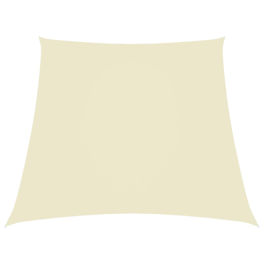 Schaduwdoek trapezium 2/4x3 meter crèmekleurig