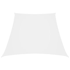 Schaduwdoek trapezium 2/4x3 meter wit waterdicht oxford stof
