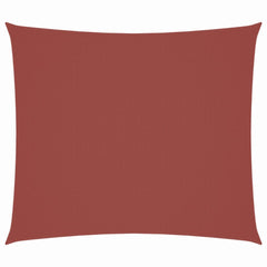 Schaduwdoek rechthoekig terracotta waterdicht oxford stof