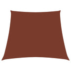 Schaduwdoek trapezium terracotta waterdicht oxford stof
