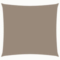 Schaduwdoek vierkant taupe waterdicht oxford stof detail 1