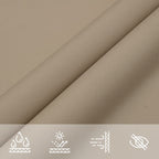 Schaduwdoek vierkant taupe waterdicht oxford stof detail 6