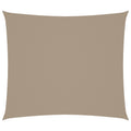 Schaduwdoek rechthoekig taupe waterdicht oxford stof