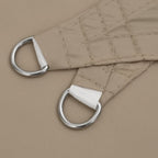 Schaduwdoek rechthoekig taupe waterdicht oxford stof detail 5
