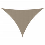 Schaduwdoek driehoekig taupe waterdicht oxford stof