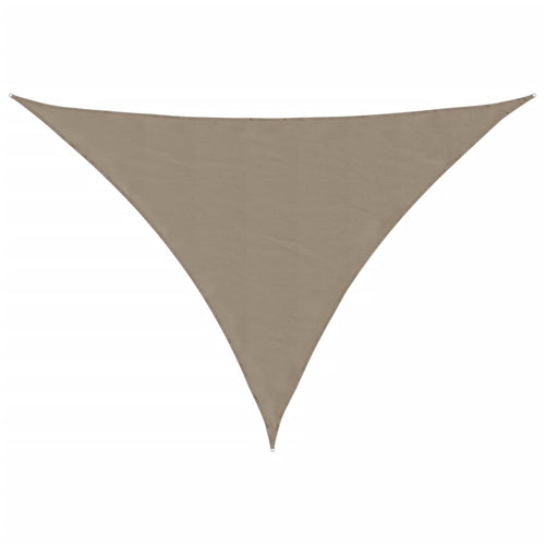 Schaduwdoek driehoekig taupe waterdicht oxford stof