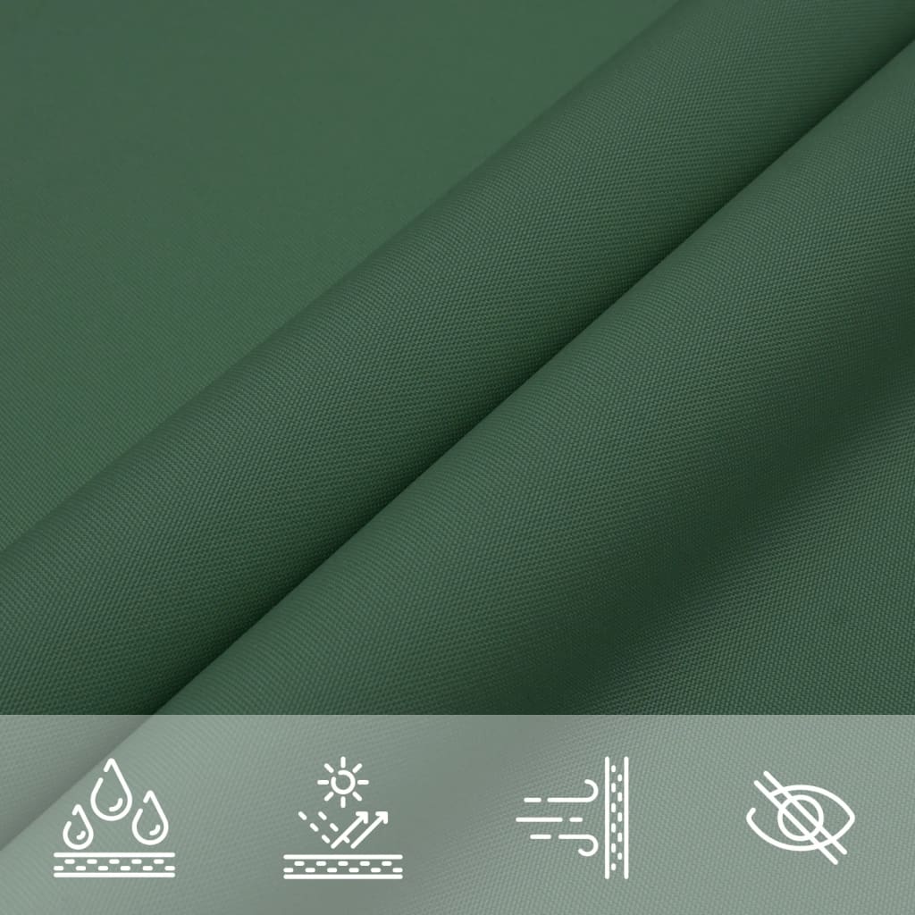 Schaduwdoek vierkant donkergroen waterdicht oxford stof detail 6