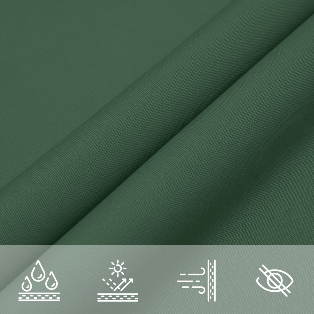 Schaduwdoek rechthoekig donkergroen waterdicht oxford stof detail 7