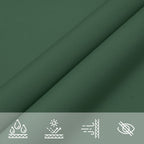 Schaduwdoek rechthoekig donkergroen waterdicht oxford stof detail 7