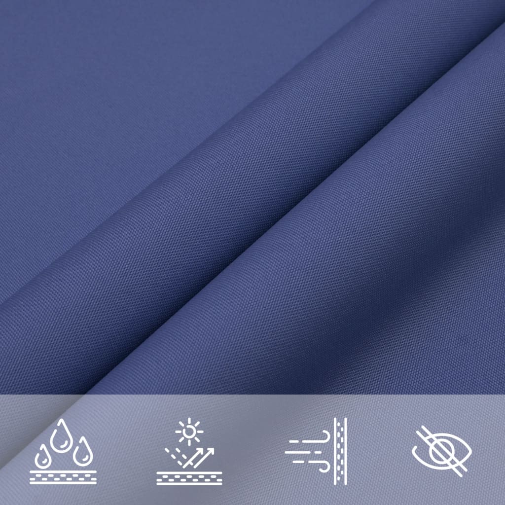 Schaduwdoek vierkant blauw waterdicht oxford stof detail 6
