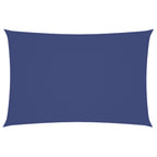 Schaduwdoek rechthoekig blauw waterdicht oxford stof