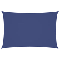 Schaduwdoek rechthoekig blauw waterdicht oxford stof