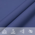 Schaduwdoek rechthoekig blauw waterdicht oxford stof detail 4