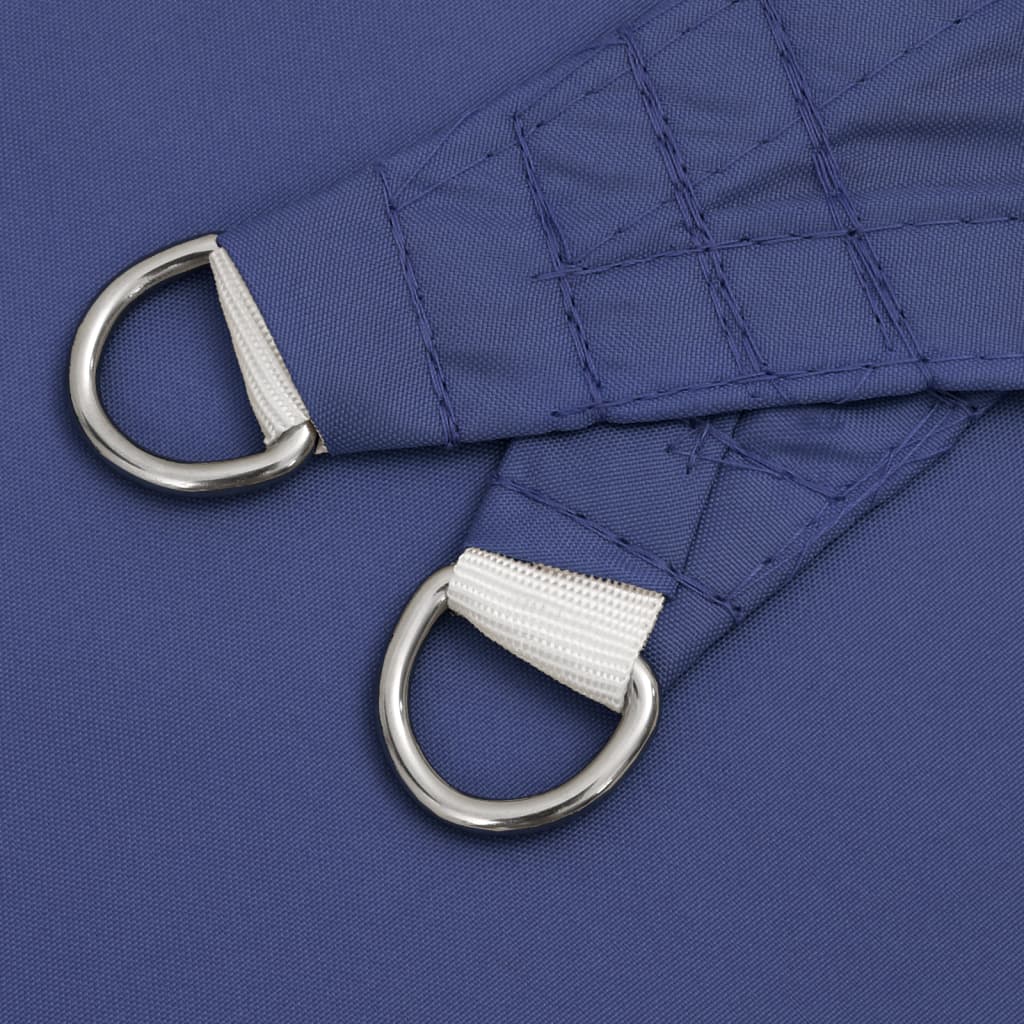 Schaduwdoek rechthoekig blauw waterdicht oxford stof detail 6