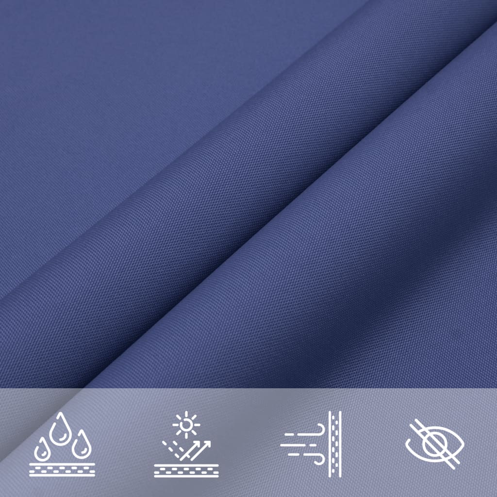 Schaduwdoek driehoekig blauw waterdicht oxford stof detail 7