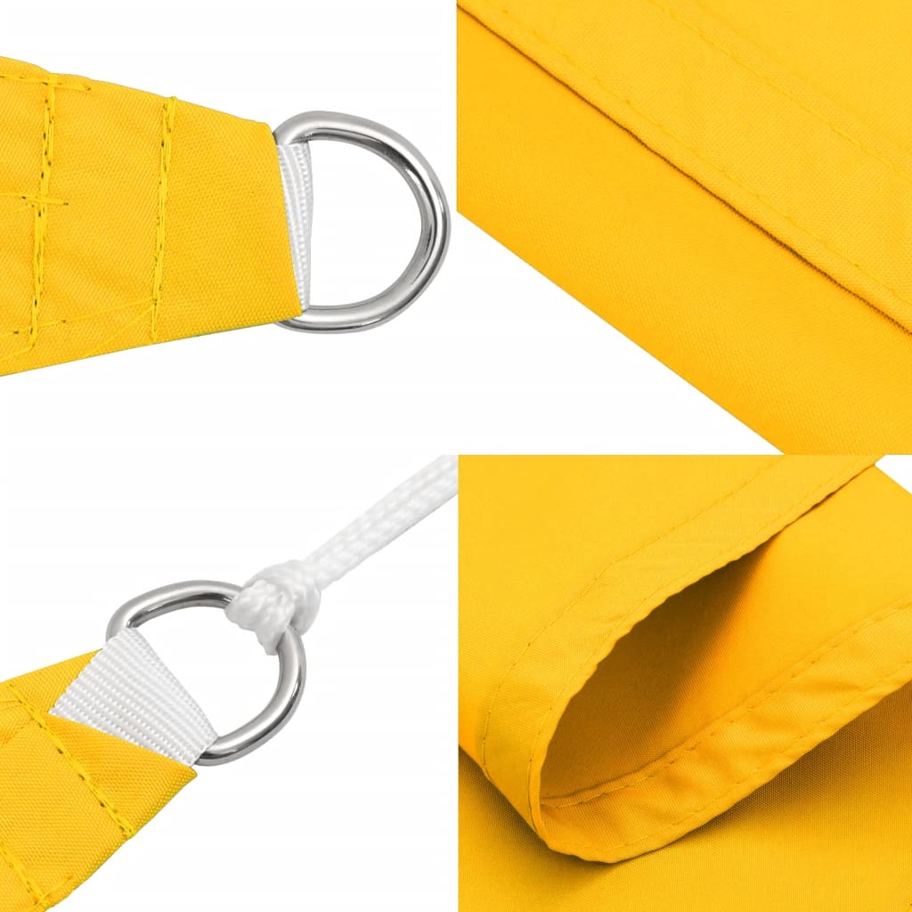 Schaduwdoek vierkant geel waterdicht oxford stof detail 5