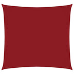 Schaduwdoek vierkant rood waterdicht oxford stof
