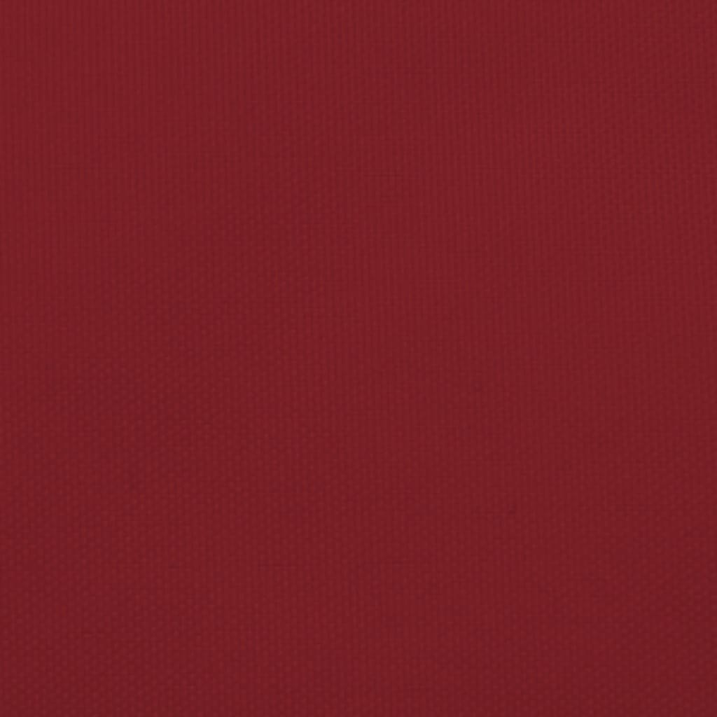 Schaduwdoek vierkant rood waterdicht oxford stof detail 8