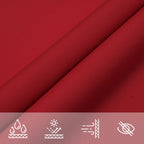 Schaduwdoek rechthoekig rood waterdicht oxford stof detail 4