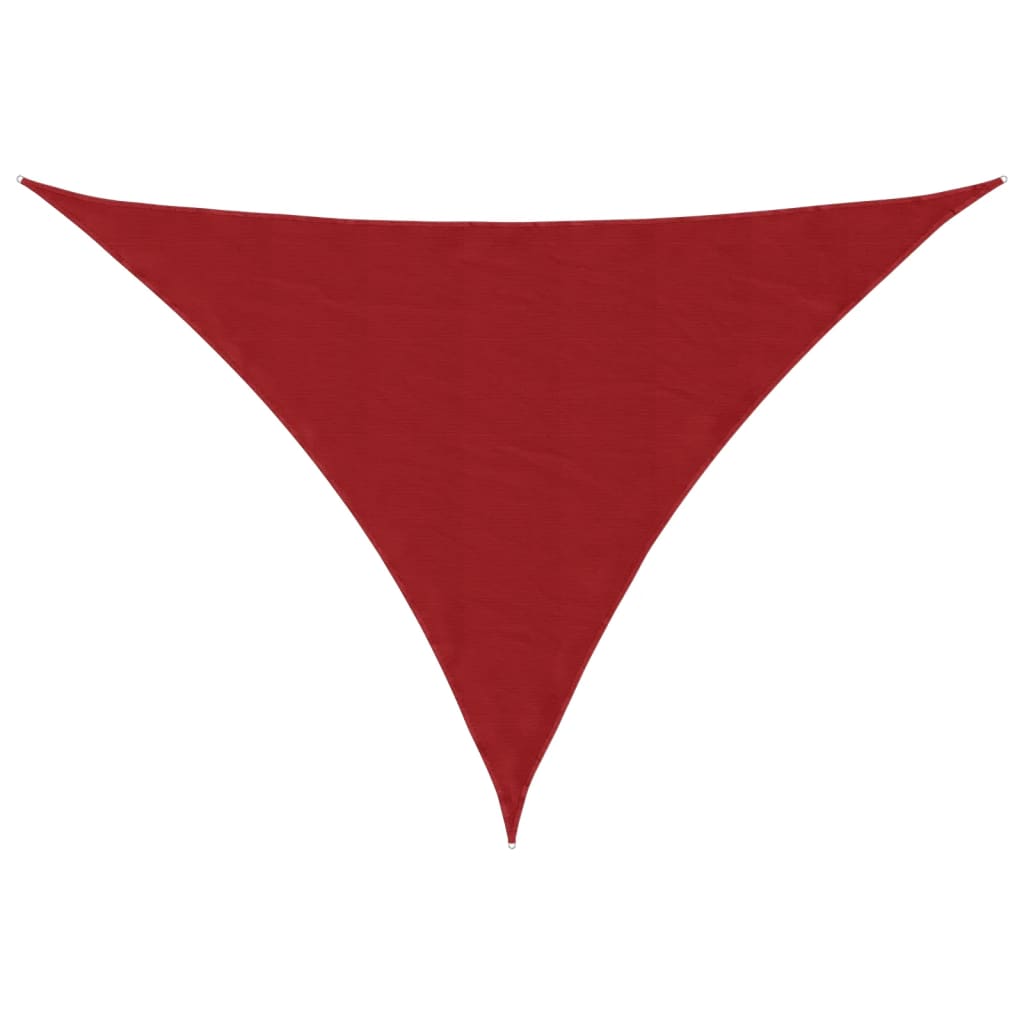 Schaduwdoek driehoekig rood waterdicht oxford stof