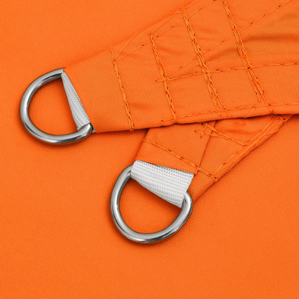 Schaduwdoek vierkant oranje waterdicht oxford stof detail 5
