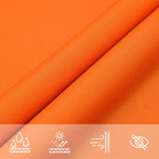 Schaduwdoek vierkant oranje waterdicht oxford stof detail 7
