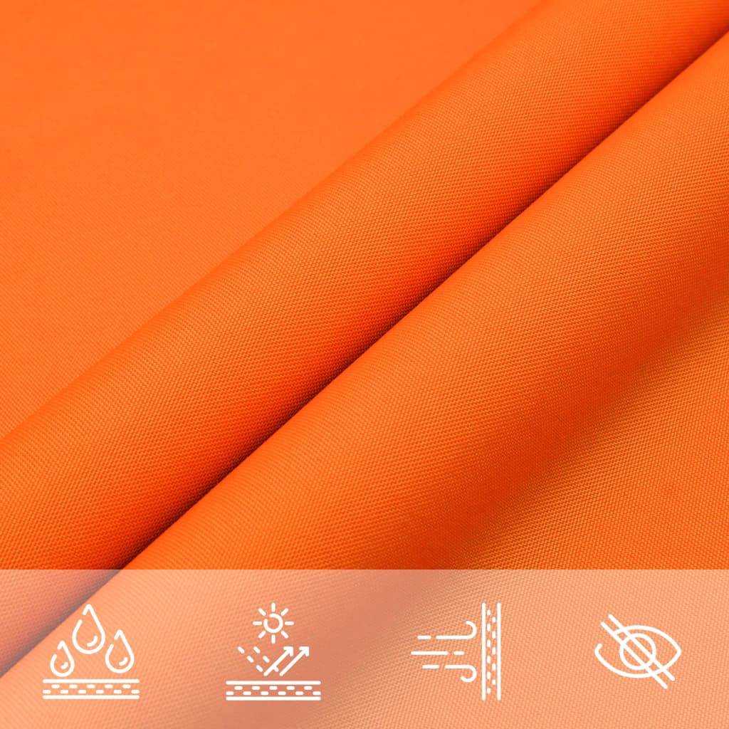 Schaduwdoek vierkant oranje waterdicht oxford stof detail 7