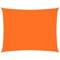 Schaduwdoek rechthoekig oranje waterdicht oxford stof