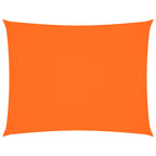 Schaduwdoek rechthoekig oranje waterdicht oxford stof