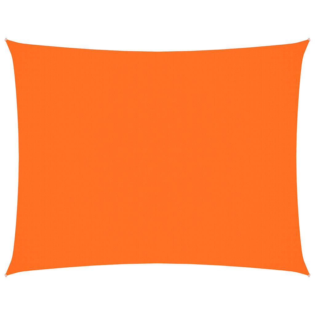 Schaduwdoek rechthoekig oranje waterdicht oxford stof