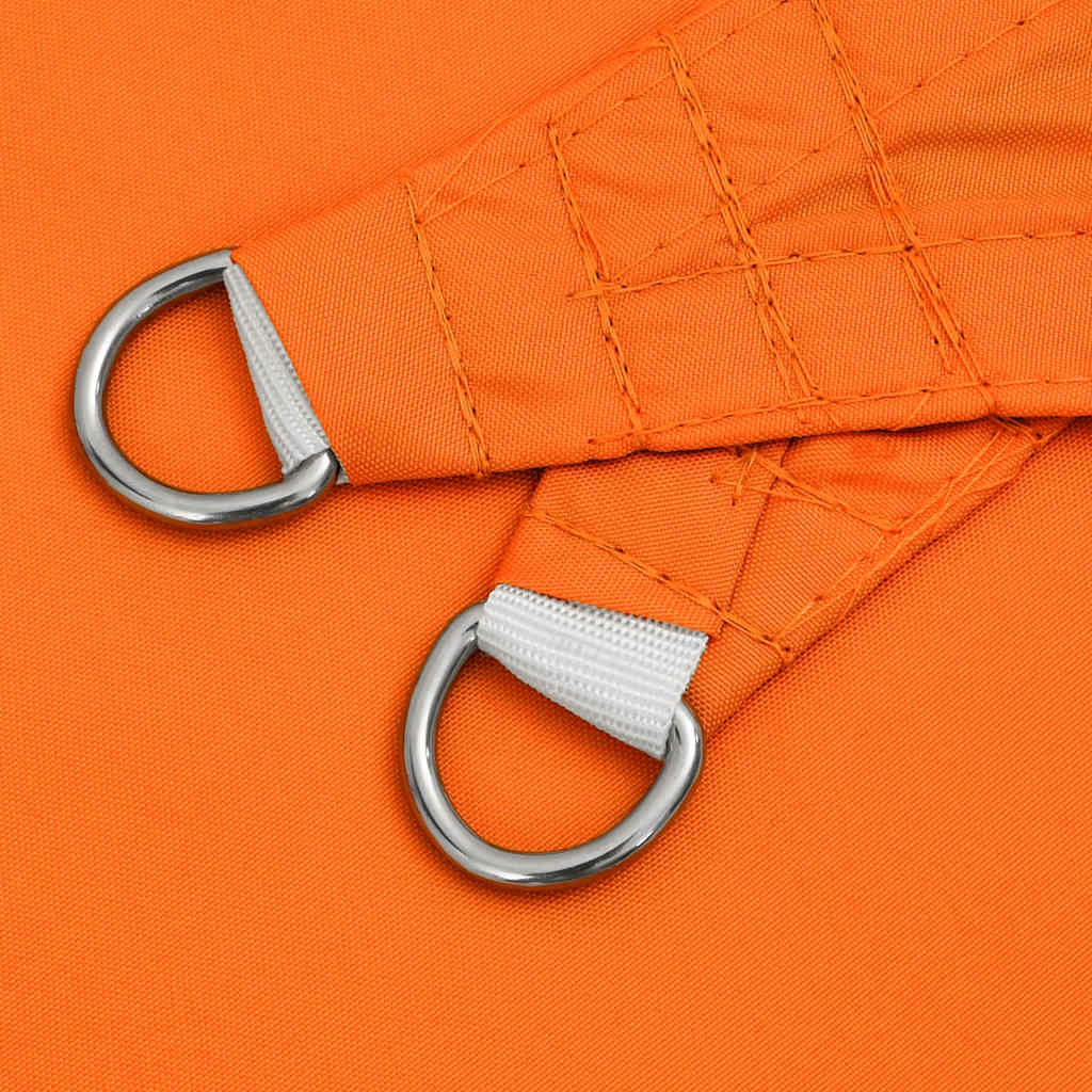 Schaduwdoek rechthoekig oranje waterdicht oxford stof detail 4
