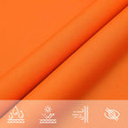 Schaduwdoek rechthoekig oranje waterdicht oxford stof detail 6