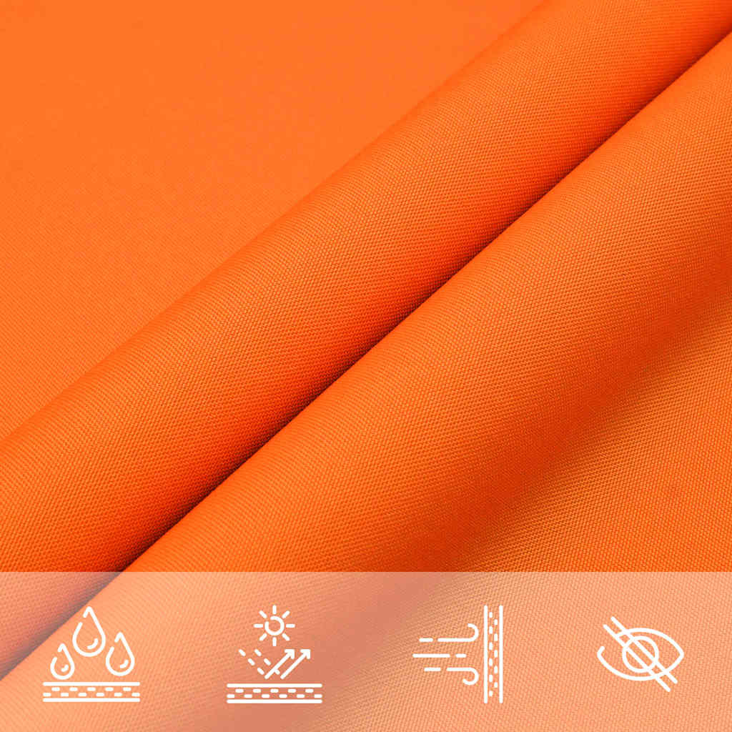 Schaduwdoek rechthoekig oranje waterdicht oxford stof detail 6