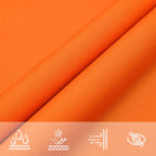 Schaduwdoek driehoekig oranje waterdicht oxford stof detail 6