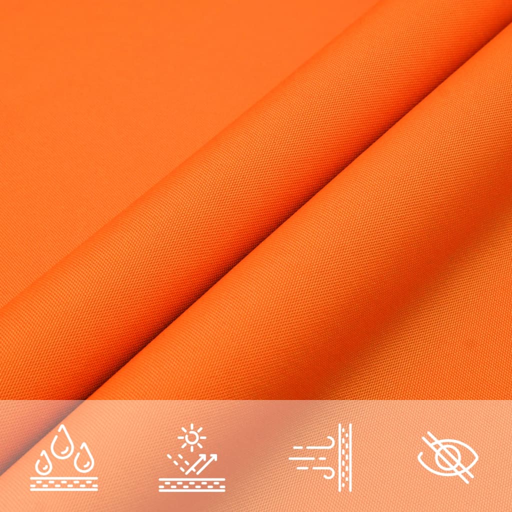 Schaduwdoek driehoekig oranje waterdicht oxford stof detail 6