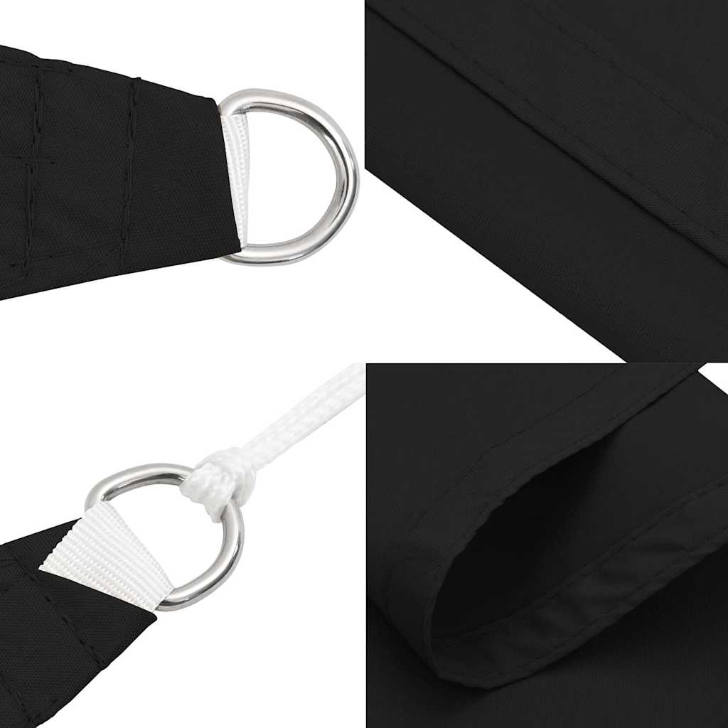 Schaduwdoek vierkant zwart waterdicht oxford stof detail 6