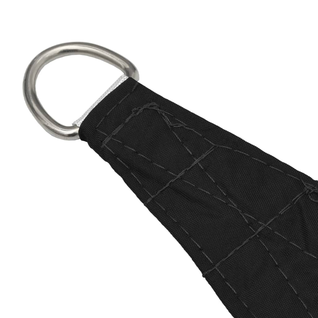 Schaduwdoek trapezium zwart waterdicht oxford stof detail 3