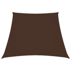Schaduwdoek trapezium bruin waterdicht oxford stof detail 1