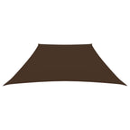 Schaduwdoek trapezium bruin waterdicht oxford stof