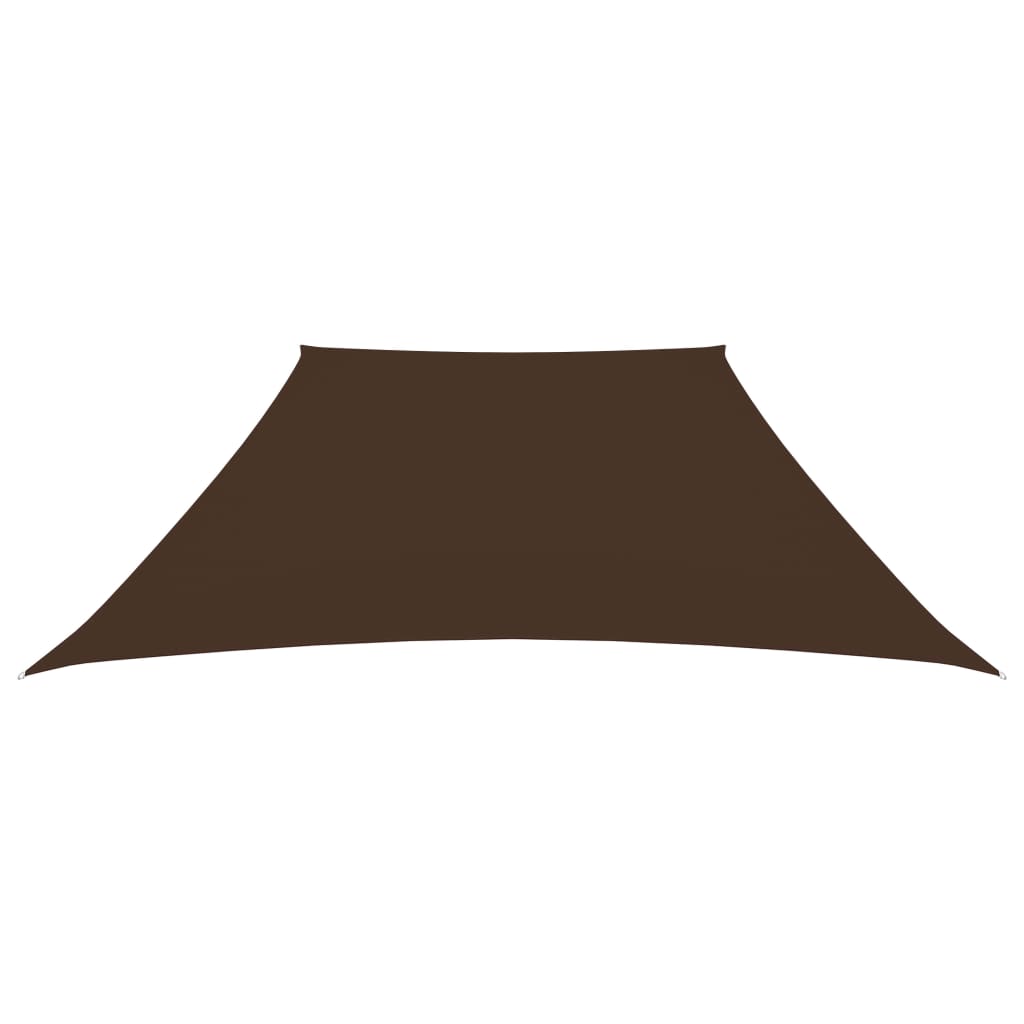 Schaduwdoek trapezium bruin waterdicht oxford stof